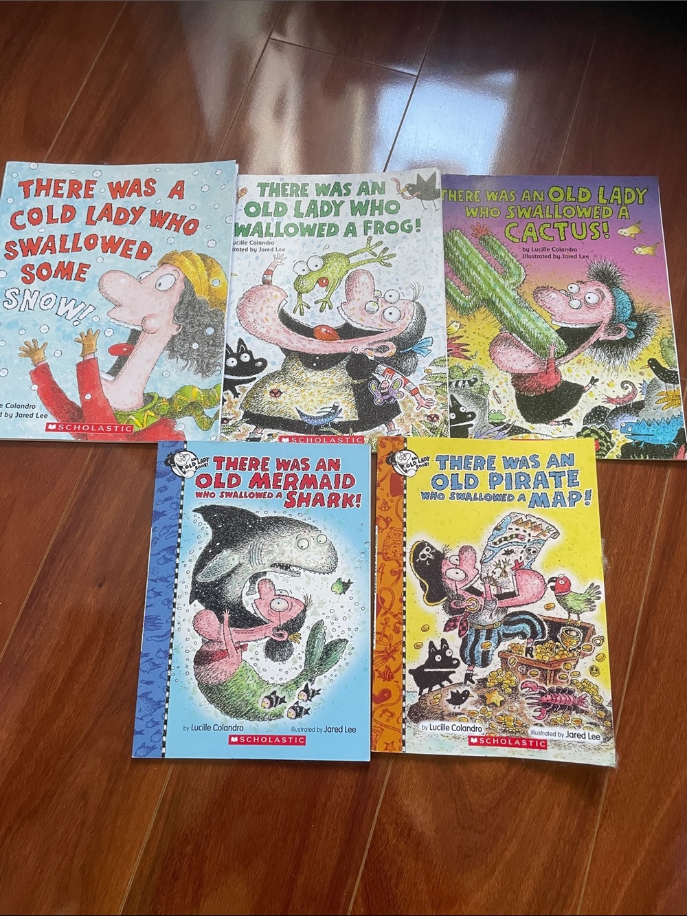 Scholastic 'There Was an Old Lady' Kids Book Set - Colorful Covers